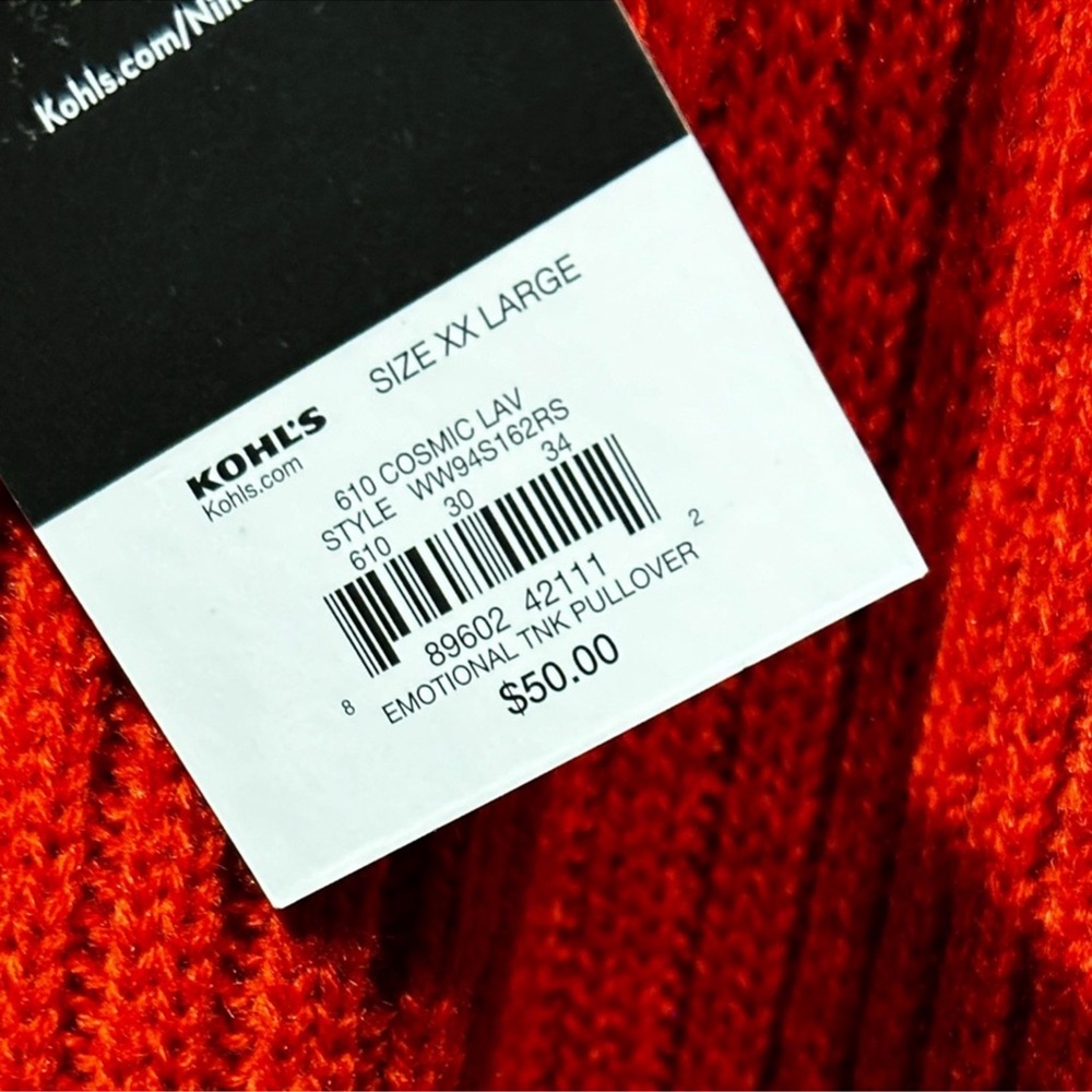 Nine West Emotional Tunic Pullover Sweater Size XXL ♥️ - Picture 4 of 13